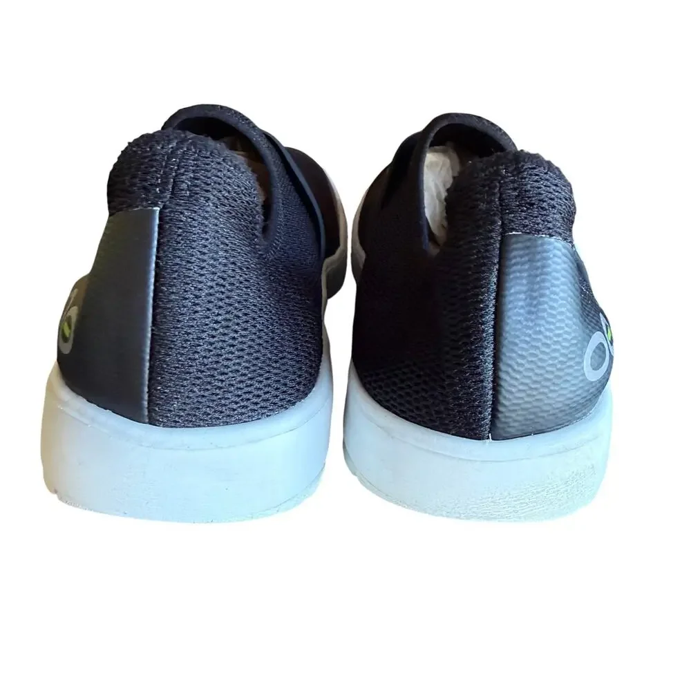 OOFOS Women's OOmg Fibre Low Black Slip On Recovery Shoes Comfort Walking- Sz 41